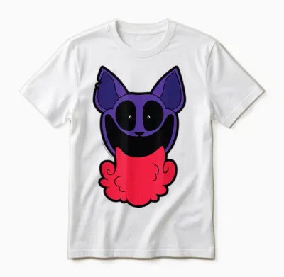 Poppy Playtime Catnap Weht Roten Rauch Unisex T-Shirt - White