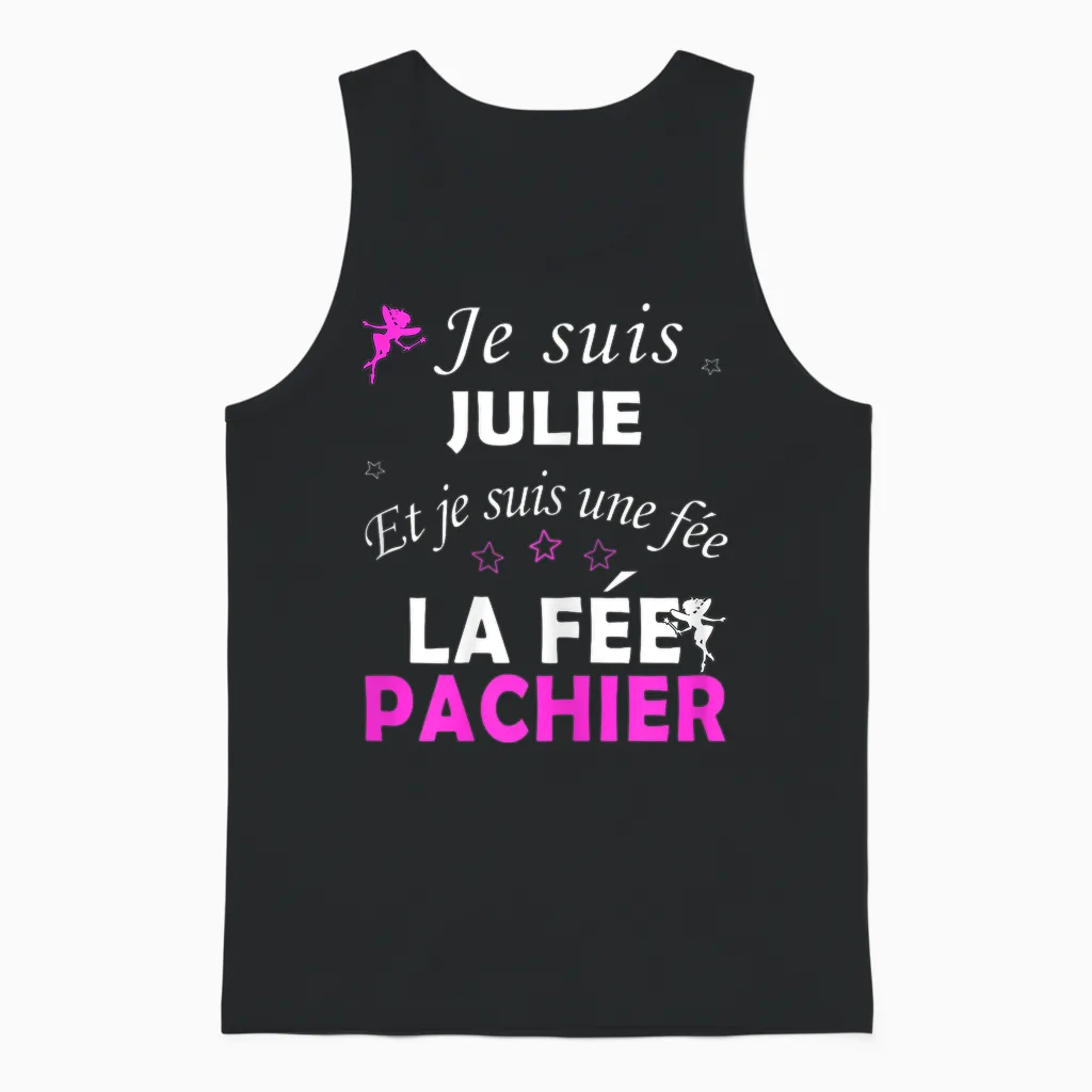 Julie Unisex Tank Top in Black