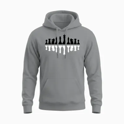 Chess Checkmate Brain Chess Unisex Hoodie - Sport Grey