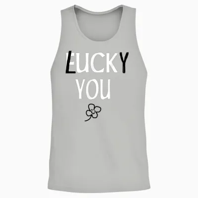 St Patricks Day Inappropriate Shirts Adults Men Women Lucky Unisex Tank Top - Ash