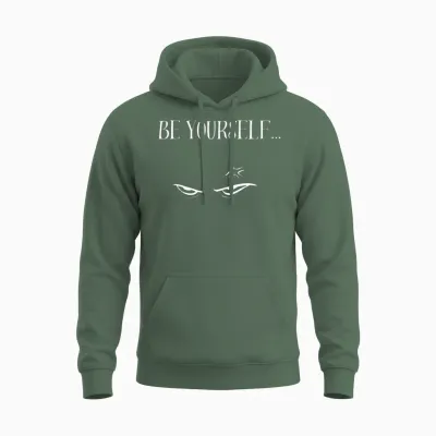 Be Yourself! Unisex Hoodie - Military Green
