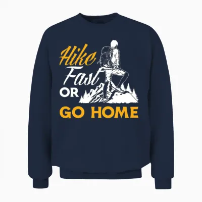 Funny Hiking Hiker Gift Unisex Sweatshirt - Navy