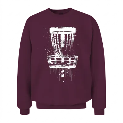 Disc Golf Unisex Sweatshirt - Maroon