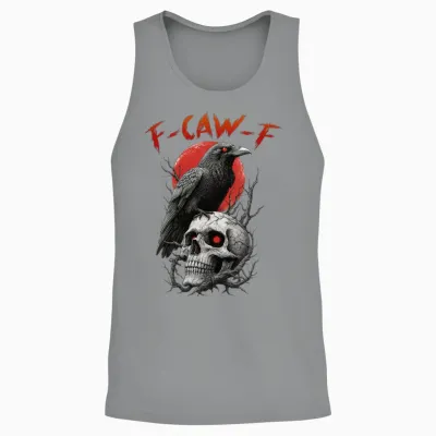 F Caw F Crow Unisex Tank Top - Sport Grey