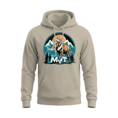 Retro Mammoth Mountain Ski Unisex Hoodie - Sand