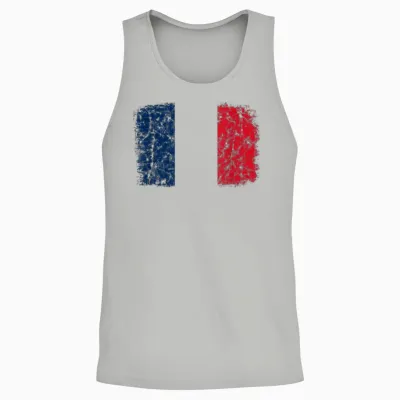French Pride, France Travel, Love France, Paris France Unisex Tank Top - Ash