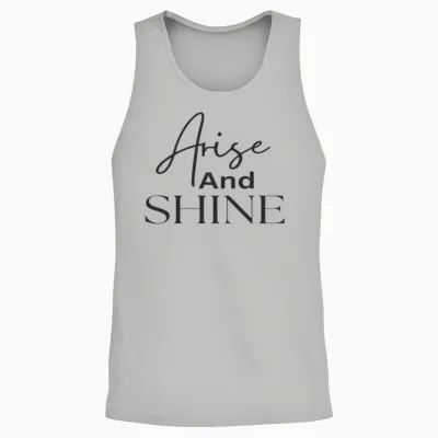 Arise and Shine Bible Verse Unisex Tank Top - Ash