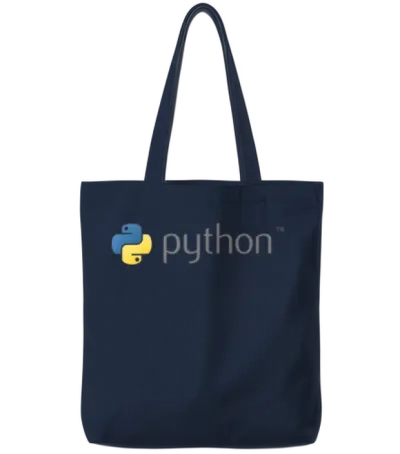 Python Tote Bags - Navy