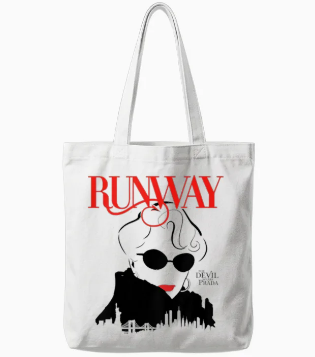 Devil Wears Prada Runway Tote Bags in White