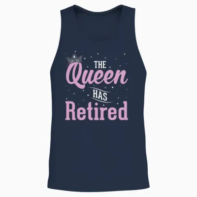 Funny Retirement Queen Retired Women Unisex Tank Top - Navy