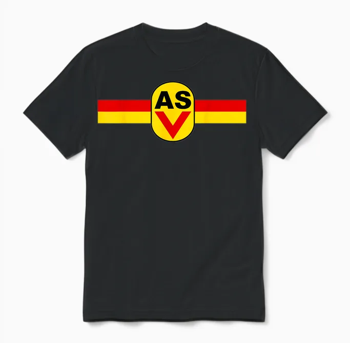 Asv Ddr Sport Design Jersey Asv Nicki East Germany Ossi Unisex T-Shirt in Black