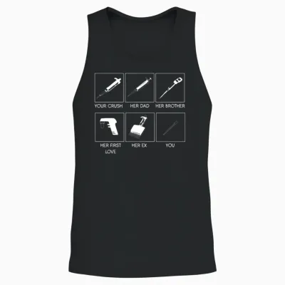 Pipette Meme Biochemistry Microbiology Biology Unisex Tank Top - Black