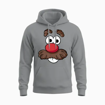 Mr. Potato Head Halloween Big Face Unisex Hoodie - Sport Grey