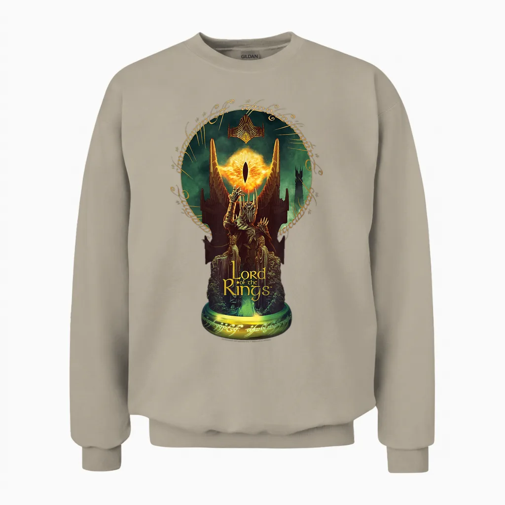 Wb 100: the Lord of the Rings the Eye of Sauron Unisex Sweatshirt in Sand