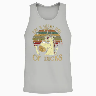Eat a Giant Bag of Dicks Unisex Tank Top - Ash