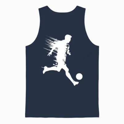 Soccer Player Unisex Tank Top - Navy