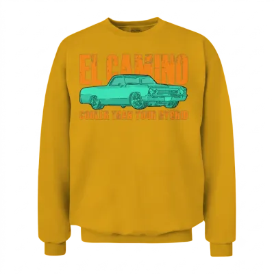 El Camino Cooler Than Hybrid Unisex Sweatshirt - Gold