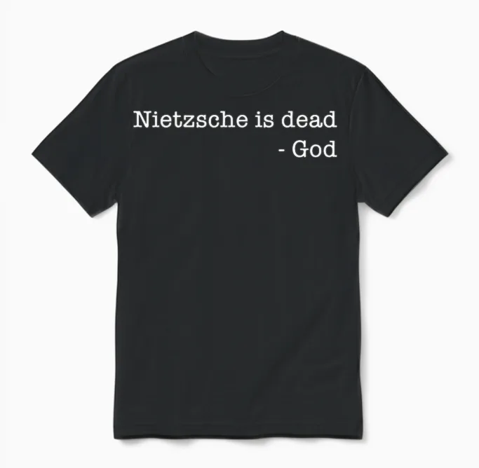Philosophie Theorie Philosoph Nietzsche Ist Tot - Gott Unisex T-Shirt in Black
