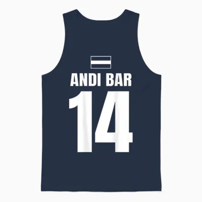 Mallorca Sauf Trikot österreich, Andi Bar Unisex Tank Top - Navy