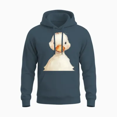 Funny Duck Unisex Hoodie - Dark Heather