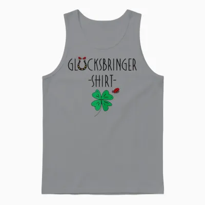 Glücksshirt - Glücksbringer Prüfung Schule Abitur Abi Glück Unisex Tank Top - Sport Grey