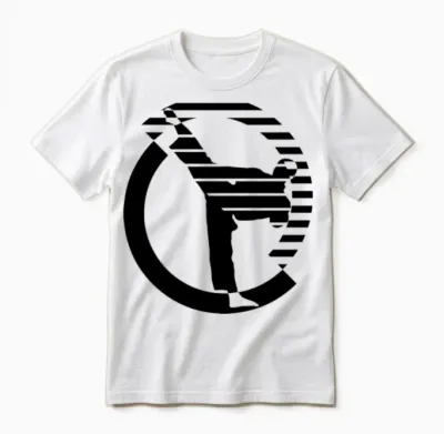 Karate Tae Kwon Do Roundhouse Kick Unisex T-Shirt - White