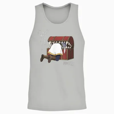 Frieren: Beyond Journey's End Frieren Eaten by a Mimic Anime Unisex Tank Top - Ash