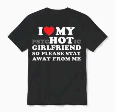 Liebe Meine Psychische Freundin Also Bitte Bleib Weg Von Mir Unisex T-Shirt - Black