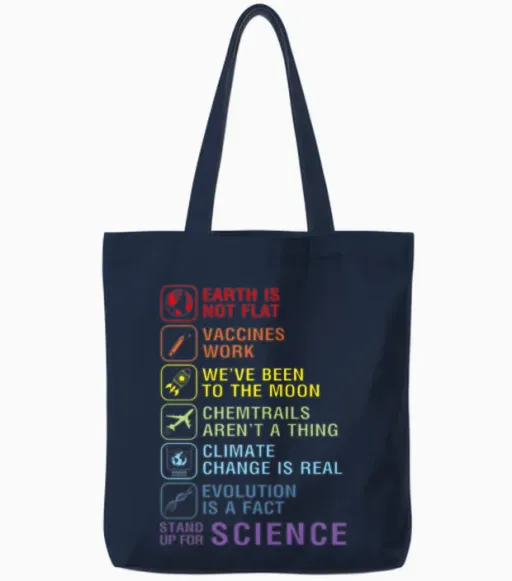 Stand Up for Science Tote Bags - Navy