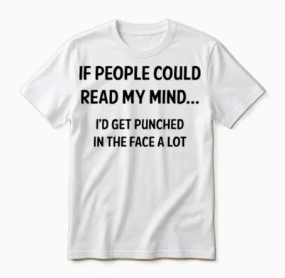 Read My Mind Unisex T-Shirt - White