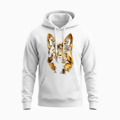 Deutscher Schäferhund Motiv Haustier Illustration Hund Deutscher Schäferhund Unisex Hoodie - White