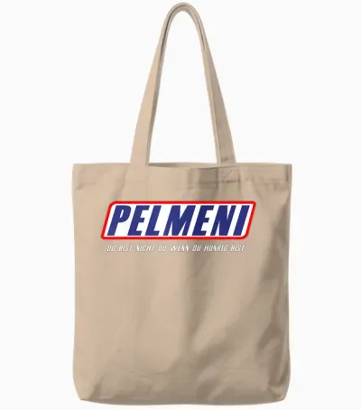 Pelmeni, Du Bist Nicht Du - Funny Slogan T-Shirt, Black, S Tote Bags - Natural