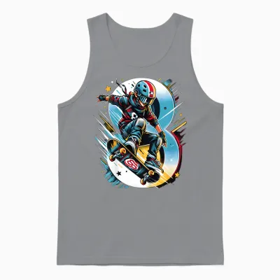 8 Jahre Skateboard Jungen Skater Unisex Tank Top - Sport Grey