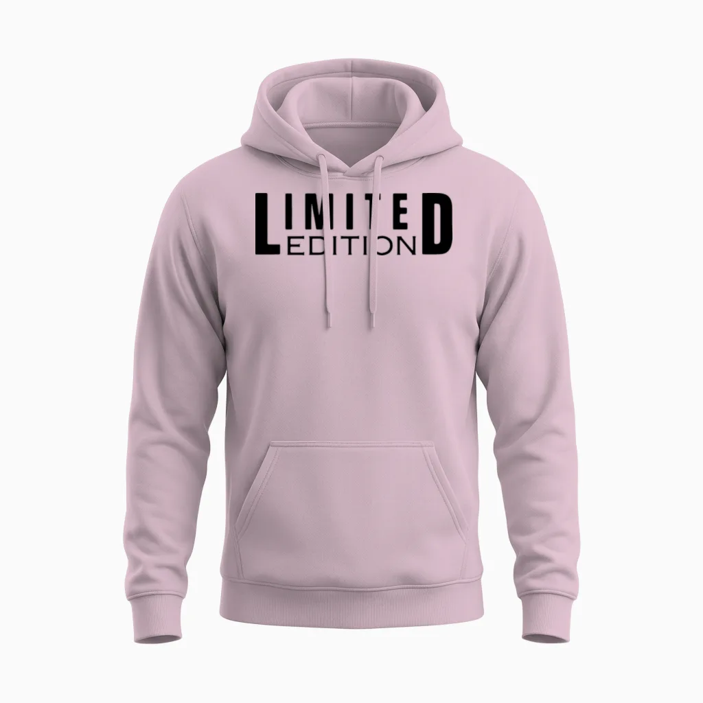 Limited Edition Bold Statement Unisex Hoodie in Light Pink