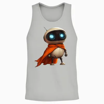Petit Robot Mignon Déguisé En Super-Héros Unisex Tank Top - Ash