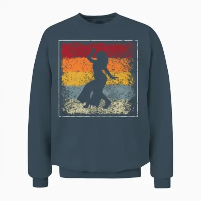 Singer Retro Unisex Sweatshirt - Dark Heather