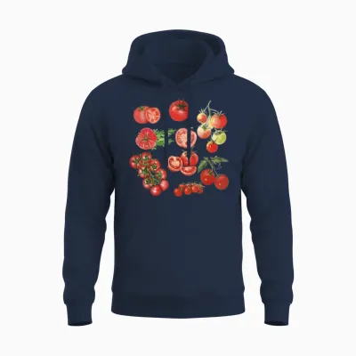 Tomate Saison Jardinage Légumes Fermier Ferme Hommes Femmes Enfant Unisex Hoodie - Navy