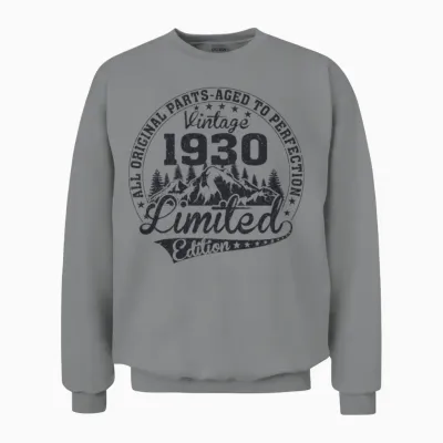 Vintage 1930 Birthday Retro Unisex Sweatshirt - Sport Grey