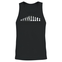 Chess Evolution Chess Player Unisex Tank Top - Black – 2