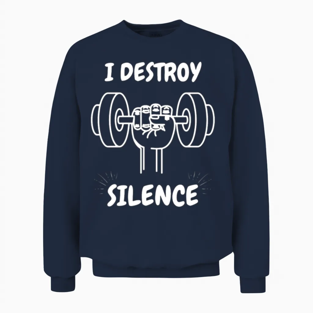 Funny Gym & Lifting Unisex Sweatshirt in Navy