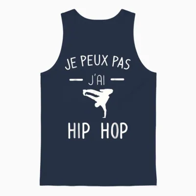 Je Peux Pas J'ai Hip Hop - Humor Breakdance Unisex Tank Top - Navy