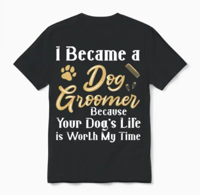 Dog Groomer Dog Grooming Unisex T-Shirt - Black