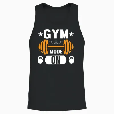 Gym Mode On Unisex Tank Top - Black