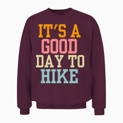 Hiking Unisex Sweatshirt - Maroon