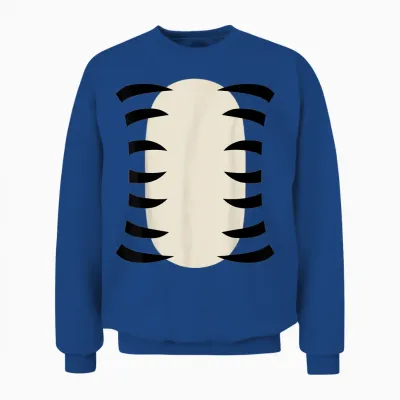 Tiger Shirt Adult Children Men Women Tiger Costume T-Shirt, Orange Unisex Sweatshirt - Royal