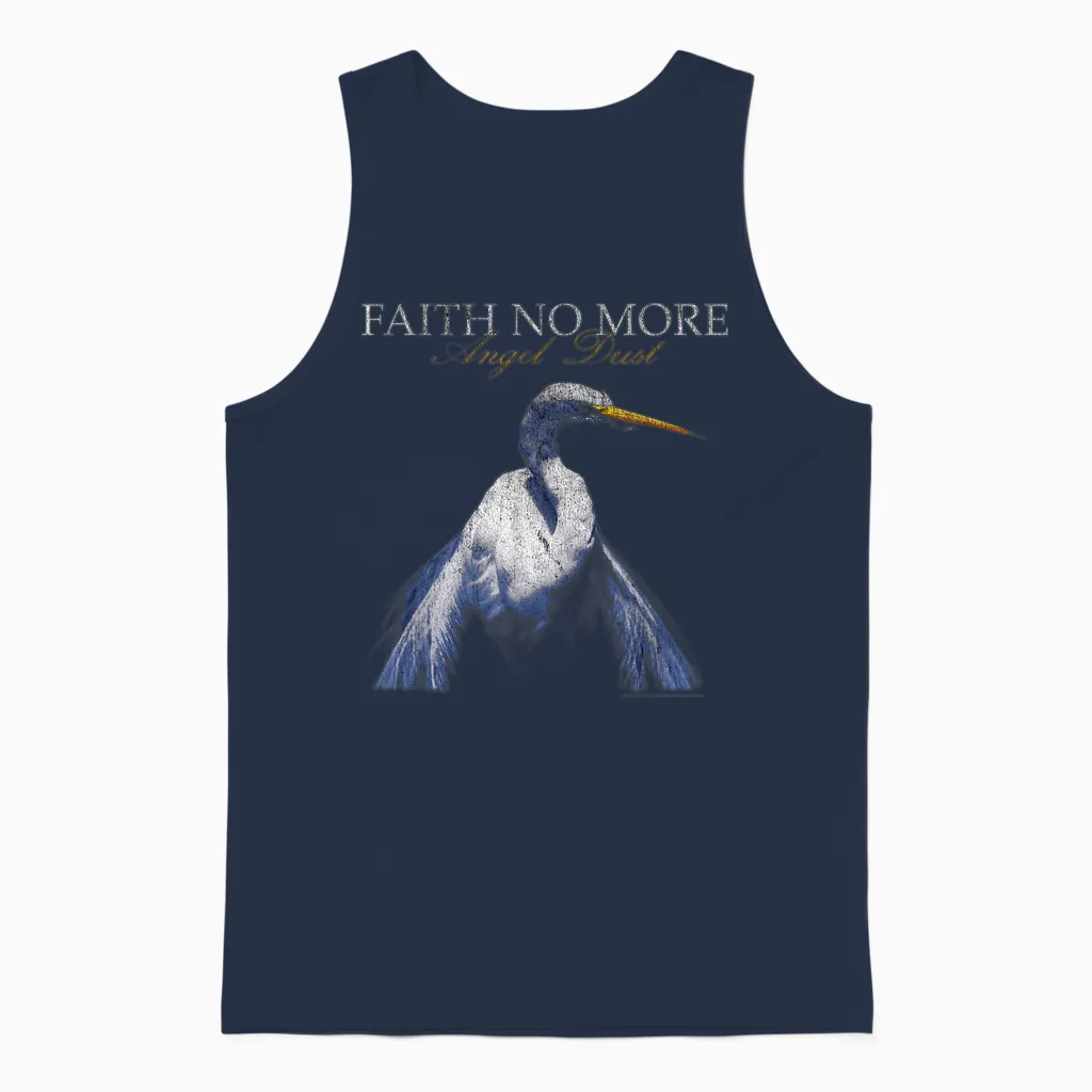 Offiziell Faith No More Angel Dust Alternative Metal Band Unisex Tank Top in Navy