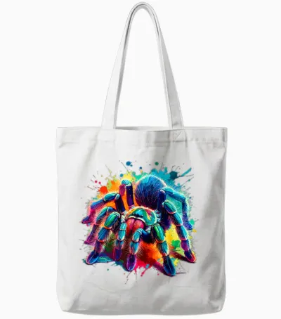 Bunte Splash-Art-Vogelspinnen-Spinnen-Vogelspinnen-Liebhaber Tote Bags - White