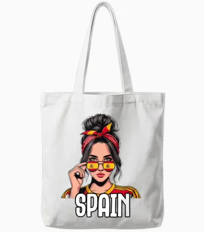 Espagnol Fille Espagne Filles Espana Femmes Tote Bags - White