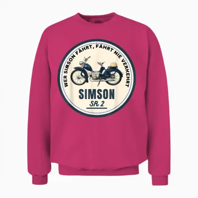 Men's Simson Ifa Veb Ddr Sr1 2 S50 51 Suhl Gift Swallow T-Shirt, Black Unisex Sweatshirt - Heliconia