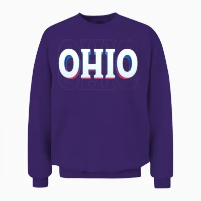 Retro - Ohio City Unisex Sweatshirt - Purple